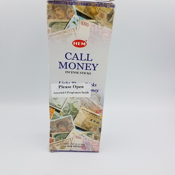 Hem CALL‎ MONEY Incense Sticks 6 Packs of 20 Sticks Each Assorted Frangrances - Picture 2 of 7